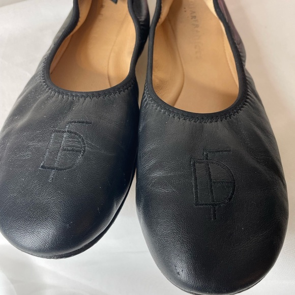 Dear Francis Black Leather Ballet Flats - Picture 8 of 9